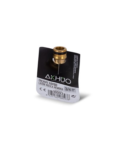 Enchufe rápido latón akhuo hembra 3/4x1"