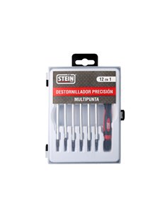 Juego destornillador precisión stein cr-molibdeno 12 en 1 2
