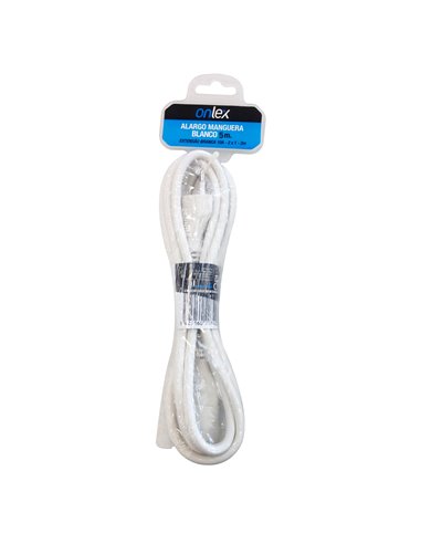 Alargo manguera onlex 10a 2x1mm blanco 5mts