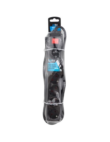 Cabo switch base onlex t/t preto 1,5 m 6 soquetes