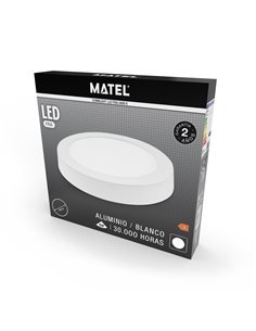 Downlight Led Superf Redon Blanco 18w Fr 2