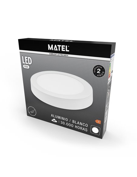 Downlight Led Superf Redon Blanco 18w Fr