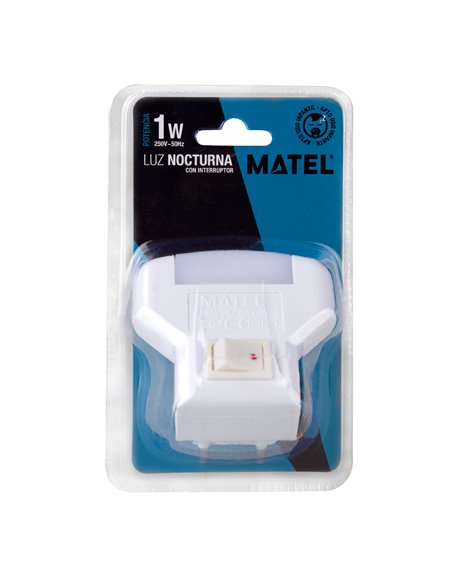 Luz led nocturna korpass con interruptor 90º