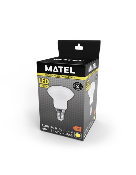 Bomb Led Reflectora R-39 E14 3w Calida