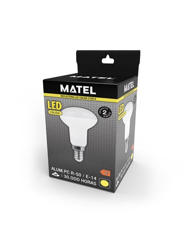 Bomb Led Reflectora R-50 E14 6w Calida