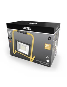 Proyector Led Soporte Negro 1,5mt 20w F 2