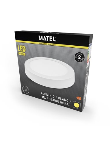 Downlight Led Superf Redon Blanco 18w Ca