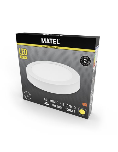 Downlight Led Superf Redon Blanco 18w Ca