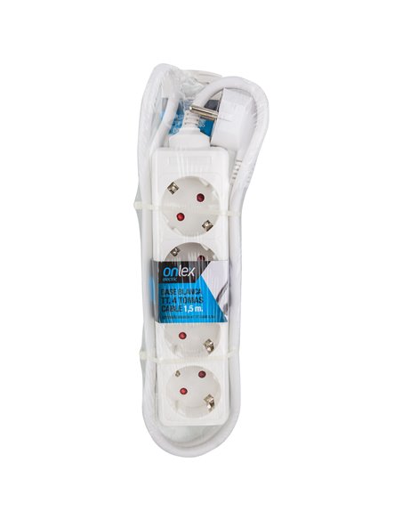 Base Onlex Blanca 4tomas Cable 1,5mt