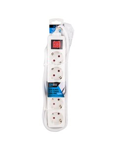 Base Onlex Blanca 5tomas Cable/Int 1,5mt 2