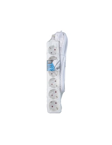 Base Onlex Blanca 6tomas Cable 1,5mt