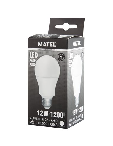 Bomb Led Estandar 125V E27 10w Fria