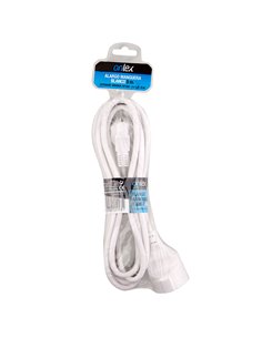 Alargo manguera onlex 10/16a 3x1,5mm blanco 5mts 2