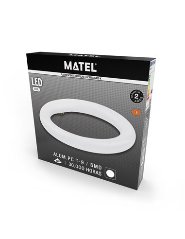 Matel circular LED fluorescente 40cm 32W 6400K