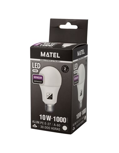 Bomb Led Estandar Sens Crepusc E27 10w F