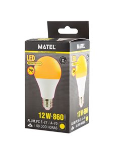 Lâmpada LED anti-mosquito padrão Matel e27 12w 2