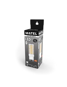 Bombilla led g9 matel aluminio pc 4w fría 2
