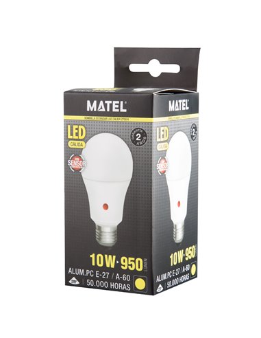 Bomb Led Estandar Sens Crepusc E27 10w C