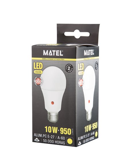 Bomb Led Estandar Sens Crepusc E27 10w C