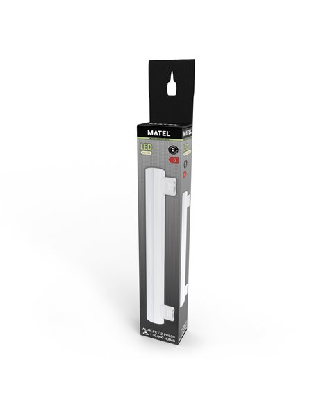 Linestra led matel 100cm 16W 2 pólos 4200K