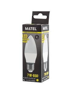 Bomb Led Vela Regulable E27 7w Calida 2