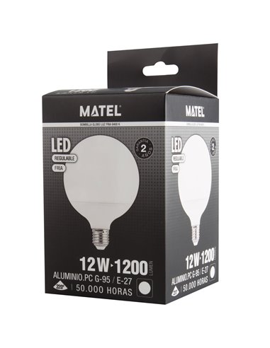 Bomb Led Globo G95 Regulable E27 12w Fr