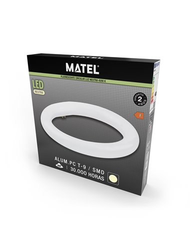 Matel circular LED fluorescente 40cm 32W 4200K