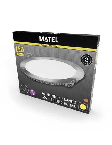 Downlight Led Redondo Plata 3w Cal