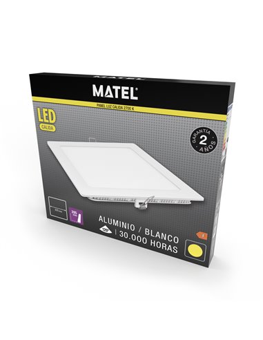 Downlight Led Cuadrado Blanco 6w Cal