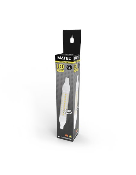 Bomb Led Lineal 360º 15x 78mm 5w Calid