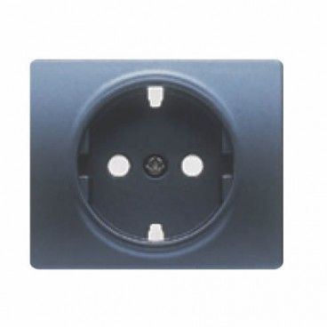 Tapa enchufe schuko 2P+TT ACERO NEPTUNO BJC IRIS 18724-AN
