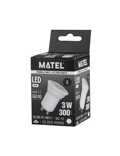 Bomb Led Dicroica 36º Mr11 Gu10 3w Fria 2