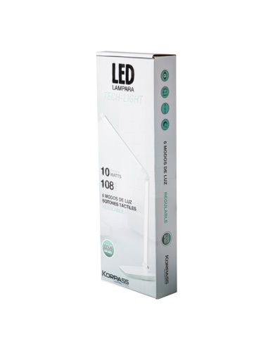 Lâmpada LED USB regulável Korpass 10W