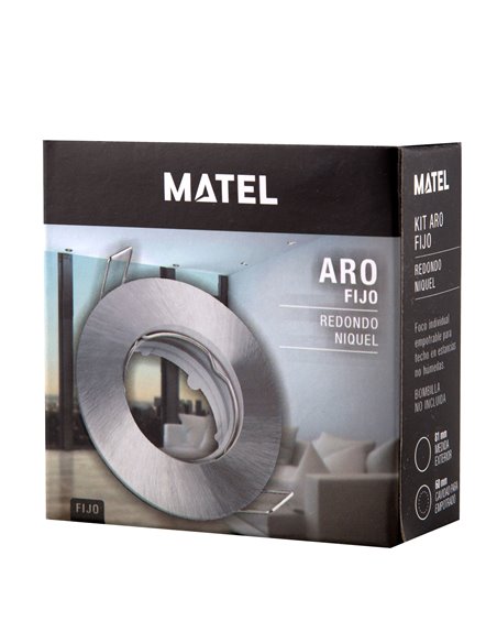 Kit de anel fixo de níquel redondo Matel