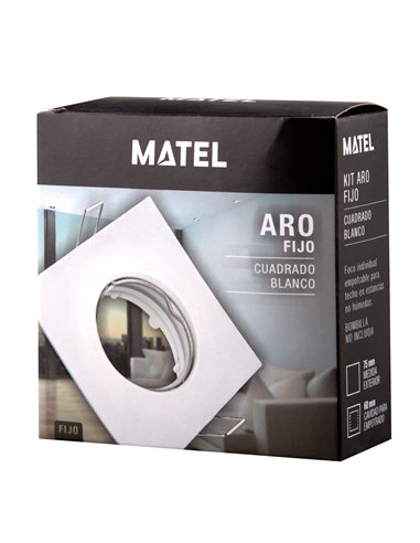 Kit Aro Fijo Cuadrado Blanco