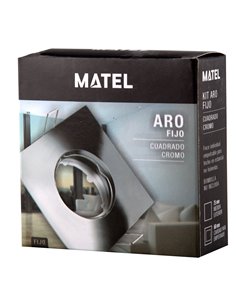Kit Aro Fijo Cuadrado Cromo 2