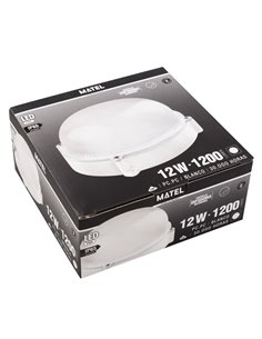 Aplique Led Redondo Blanc Ext Ip65 12w F 2