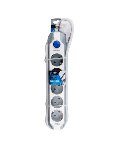 Base onlex pro 5 tomas cable 1,5 mts