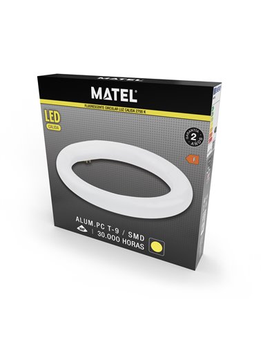 Fluores Led T9 Circular 30cm 20w Calid