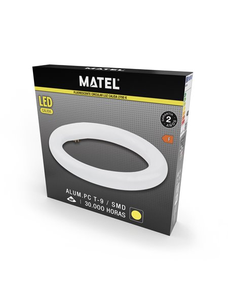 Fluores Led T9 Circular 30cm 20w Calid