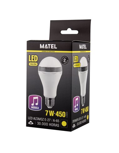 Bomb Led Estandar E27 7w Cal AltaVoz