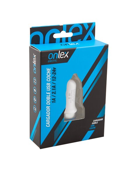 Cargador Onlex Coche Doble Usb 2 1a