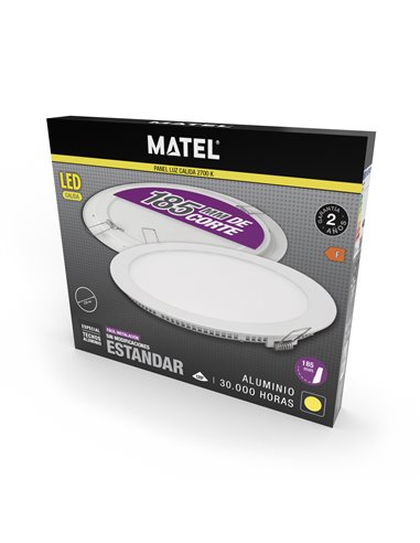Downlight Led Corte 185mm Blanco 18w Cal