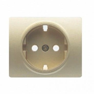 Tapa enchufe schuko 2P+TT DORADO ODISEA BJC IRIS 18724-OD