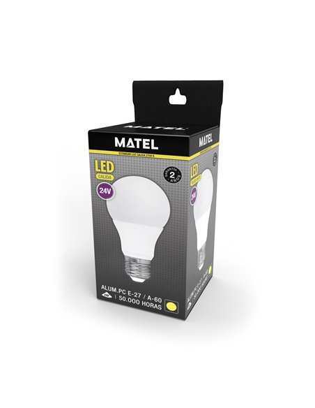 Bomb Led Estandar 24V E27 10w Calid