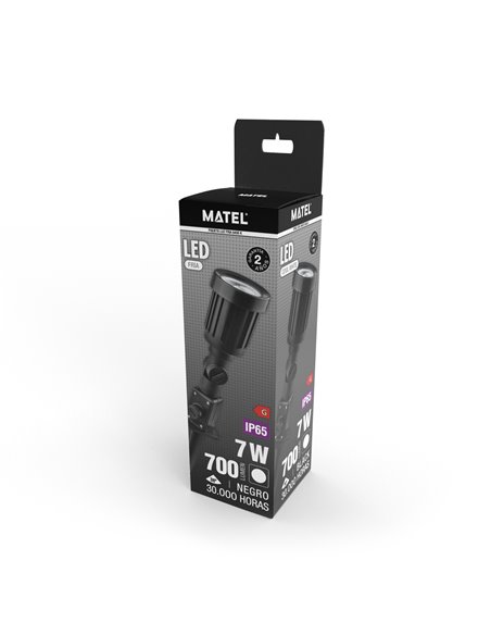 Espiga de jardim LED mate IP65 7W 6400K
