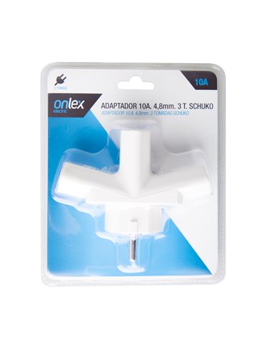 Bl Adaptador Onlex 10 A 4,8 Mm 3t Schuk