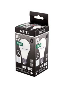 Bomb Led Estandar Emergencia 9w Fria 2