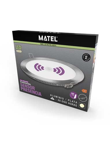 Downlight Led Redondo Sensor Pl 18w N