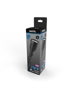 Espiga de jardim LED mate IP65 7W azul 2